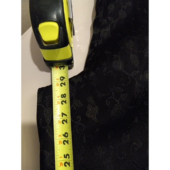 Josephine Chaus Womens Black Floral Patterned Dress Pants Size 12 - Picture 8 of 8